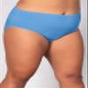 On the Plus Side Marine Blue 100% Cotton Ultra Soft Solid Underwear 1X view 2