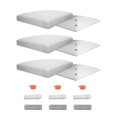 Champion Sports Official Size Safety Breakaway Baseball Base Set - Quick Release Baseball Base Set