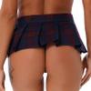 Loloda Women Sexy Mini Skirts School Girl Night Club Low-Waisted Skirt Short Pleated Skirts Red&Navy Blue One Size view 4