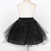Huimingda Kids Girls Petticoat Tutu Skirt 3 Layers Net Underskirt Crinoline for Flower Girls Wedding Dress Black One Size view 3