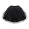 Huimingda Kids Girls Petticoat Tutu Skirt 3 Layers Net Underskirt Crinoline for Flower Girls Wedding Dress Black One Size view 4