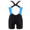 Manyakai Kids Girls One Piece Swimsuit Sleeveless Rash Guards Bathing Suit Sports Swimwear Shorty Wetsuit Blue&Black 16 Years view 2