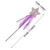Prasacco 3 PCS Fairy Wands Glitter Princess Wands Star Wands Fairy Stick for Christmas Costume Prop Birthday Party Supply Cosplay Accessories view 2
