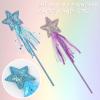 Prasacco 3 PCS Fairy Wands Glitter Princess Wands Star Wands Fairy Stick for Christmas Costume Prop Birthday Party Supply Cosplay Accessories view 3