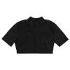 easyforever Kids Girls Lace Embroidered Splice Basic Dance Crop Tops Sport Fitness Casual Tank Tops T-Shirts Black A 6 view 3