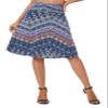 Urban CoCo Women's Ruched High Waist Knee Length Jersey A-Line Stretchy Flared Casual Skirt (M, 15) view 2