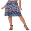 Urban CoCo Women's Ruched High Waist Knee Length Jersey A-Line Stretchy Flared Casual Skirt (M, 15) view 3