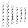 Alwonder 50 Pack Fishing Bead Chain Swivels, Catfish Stainless Steel Fishing Balls Chain Swivels, Catfish Tackle Catfishing Equipment Rig Gear Freshwater Saltwater, 4 Beads-3/16 view 1
