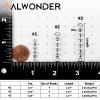 Alwonder 50 Pack Fishing Bead Chain Swivels, Catfish Stainless Steel Fishing Balls Chain Swivels, Catfish Tackle Catfishing Equipment Rig Gear Freshwater Saltwater, 4 Beads-3/16 view 2