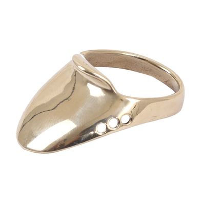 Gatuida Archery Tab Brass Wrench Wear-Resistant Ring Comfortable Archery Thumb Guard