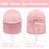 Toddler Beach Hat Toddler Sun Hat Girls Age 2-4 Toddler Girl Sun Hat Toddler Summer Hat Toddler Swim Hat Toddler Hats Pink view 2