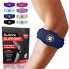 Sleeve Stars Tennis Elbow Brace for Men & Women, Elbow Brace for Tendonitis, Tennis Elbow Strap, Golfers Elbow Brace, Elbow Support Wrap for Tennis Elbow Relief, Fits 9"-23" (Single/Navy Blue) view 1