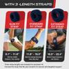Sleeve Stars Tennis Elbow Brace for Men & Women, Elbow Brace for Tendonitis, Tennis Elbow Strap, Golfers Elbow Brace, Elbow Support Wrap for Tennis Elbow Relief, Fits 9"-23" (Single/Navy Blue) view 4
