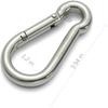 sprookber Stainless Steel Carabiner Spring Snap Hook - 304 Stainless Steel Heavy Duty Clips, Set of 4 (4 Inch) view 2