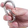 sprookber Stainless Steel Carabiner Spring Snap Hook - 304 Stainless Steel Heavy Duty Clips, Set of 4 (4 Inch) view 4