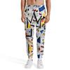NELife Men's Joggers Sweatpants 80s 90s Drawstring Workout Pants with Pockets for Running Jogging view 1