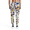 NELife Men's Joggers Sweatpants 80s 90s Drawstring Workout Pants with Pockets for Running Jogging view 2