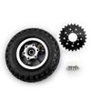 L-faster 8-Inch Scooter Air Wheel with 25 Teeth Chain Gear Compatible with Bicycle Chain 200x50 Wheel for Electric Cart Conversion Kit view 1