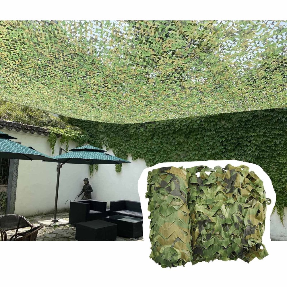 Camo Netting Military, Hunting Camouflage Net, Lightweight and Durable Shade Net, for Patio, Pergola, Garden Decoration, 1.5x2/3x6/4x5m Sun Protection Camouflage Netting,3x10m(9.8 * 32.8ft)