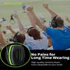 Hocazor Shooting Ear Protection NRR 26dB Suit for Shooters Hunting Range Racing Concert Sports Events Airports - Black&Green HO1006 view 4