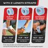 Sleeve Stars Tennis Elbow Brace for Men & Women, Elbow Brace for Tendonitis, Tennis Elbow Strap, Golfers Elbow Brace, Elbow Support Wrap for Tennis Elbow Relief, Fits 9"-23" (Single/Light Blue) view 4