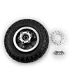 8 Inch Scooter Wheel with 16 Teeth Sprocket Gear Compatible with #410 Chain Components for Electric Cart Conversion Kit view 1