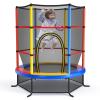 Giantex Mini Kids Trampoline with Safety Enclosure Net, No-Gap Safe Design, Easy to Assemble 4.6 Ft Outdoor Indoor Small Toddler Trampoline view 1