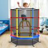 Giantex Mini Kids Trampoline with Safety Enclosure Net, No-Gap Safe Design, Easy to Assemble 4.6 Ft Outdoor Indoor Small Toddler Trampoline view 2