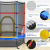 Giantex Mini Kids Trampoline with Safety Enclosure Net, No-Gap Safe Design, Easy to Assemble 4.6 Ft Outdoor Indoor Small Toddler Trampoline view 3