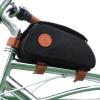 TOURBON Water-resistant Bike Bag Cell Phone Holder Bicycle Handlebar Pouch Cycling Top Tube Frame Case with Transparent Window - Black view 1