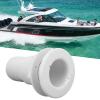 Marine Through Hull Fitting 2in White ABS Plastic Boat Plumbing Fittings Hose Coupler Drain Outlet Accessory view 2