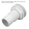 Marine Through Hull Fitting 2in White ABS Plastic Boat Plumbing Fittings Hose Coupler Drain Outlet Accessory view 4