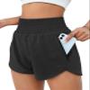 BMJL Women's Athletic Shorts High Waisted Running Short Pocket 2.5" Sporty Shorts Gym Elastic Workout Shorts(XXL,Black) view 1