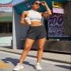 BMJL Women's Athletic Shorts High Waisted Running Short Pocket 2.5" Sporty Shorts Gym Elastic Workout Shorts(XXL,Black) view 3
