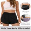 BMJL Women's Athletic Shorts High Waisted Running Short Pocket 2.5" Sporty Shorts Gym Elastic Workout Shorts(XXL,Black) view 4