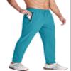 MAGCOMSEN Mens Lightweight Athletic Pants Quick Dry Hiking Pants with Pockets Elastic Waist for Gym Workout Lake Blue 32 view 1