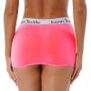 Agoky Women's Mesh See Through Sheer Micro Mini Bodycon Skirt Elastic Waistband Miniskirt Pink One Size view 4