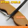 DIY Home Gym Pulley Cable Replacement, 65.6/98.4 Ft Wire Rope, 5mm TPU Coated Steel Cable for Weight Lift Pulley System view 3