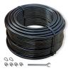 Fitness Pulley Cable, Home Gym Replacement Cables for Cable Machines, 5mm Steel TPU Coated, 65.6/98.4 Ft Wire Rope for Pulley System Gym (98.4 Feet) view 1