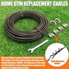 Fitness Pulley Cable, Home Gym Replacement Cables for Cable Machines, 5mm Steel TPU Coated, 65.6/98.4 Ft Wire Rope for Pulley System Gym (98.4 Feet) view 4