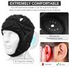Surlim Soft Helmet for Flag Football Scrum Cap Soft Shell Helmet Rugby Headgear for Youth Adults (Black Pro, Large) view 2