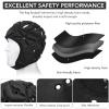 Surlim Soft Helmet for Flag Football Scrum Cap Soft Shell Helmet Rugby Headgear for Youth Adults (Black Pro, Large) view 3