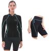 GoldFin Women Wetsuit Top & Shorts, 2mm Neoprene Wetsuit Jacket Shorts for Water Aerobics Diving Surfing Boating in Cold Water (Tops S, Shorts M) view 1