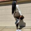 YEOREO Amplify Leggings for Women Seamless Scrunch Leggings Butt Lifting Gym High Waisted Athletic Leggings Coffee view 2