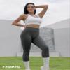 YEOREO Amplify Leggings for Women Seamless Scrunch Leggings Butt Lifting Gym High Waisted Athletic Leggings Grey Marl view 2