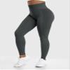 YEOREO Amplify Leggings for Women Seamless Scrunch Leggings Butt Lifting Gym High Waisted Athletic Leggings Grey Marl view 3