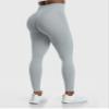 YEOREO Amplify Leggings for Women Seamless Scrunch Leggings Butt Lifting Gym High Waisted Athletic Leggings Light Grey view 4