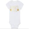 Gaming Baby Hat - Natural 20 (White Fabric - Gold Design) view 4