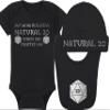 Gaming Baby Onesie and Blanket - My Mom Rolled A Natural 20 When She Crafted Me - Solid D20 Die (3-6 Month - Black Fabric - Silver Design) view 1