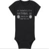 Gaming Baby Onesie and Blanket - My Mom Rolled A Natural 20 When She Crafted Me - Solid D20 Die (3-6 Month - Black Fabric - Silver Design) view 4